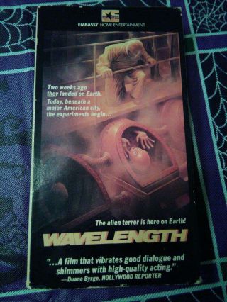 Wavelength/vhs/rare/sci - Fi/horror/aliens/1982/ Embassy Home Video