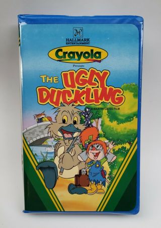Crayola Presents The Ugly Duckling Vhs 1997 Rare Blue Clam Hallmark Animation