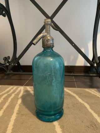 Rare Vintage Antique Glass Seltzer Water Bottle