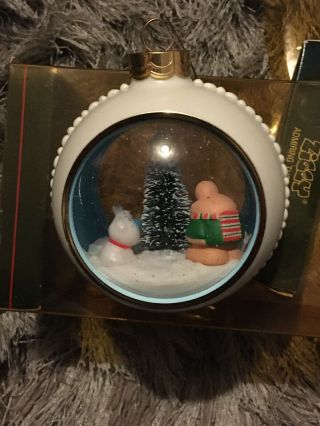 Vintage American Greeting Ziggy Diorama Christmas Tree Ornament Rare