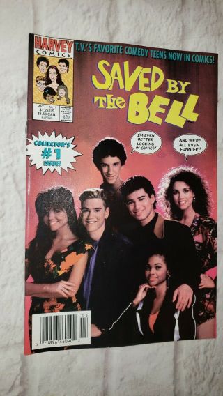 Saved By The Bell 1 Harvey Comic,  Tv Show,  Rare,  Photo Variant,  Key 1st Print