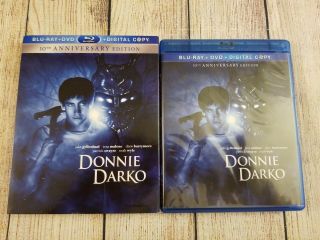Donnie Darko (blu - Ray,  Dvd,  2011,  10th Anniversary) W/ Oop Very Rare Slipcover