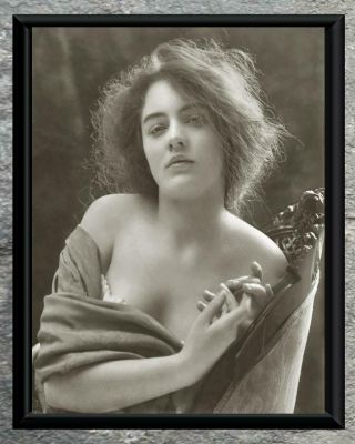 Stunning.  Women,  Bare Shoulders Portrait.  Antique 5x7 Photo Print