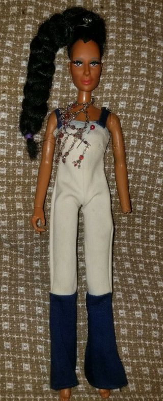 Cher 12 " Doll 1976 Mego Hoedown Bell - Bottom Jumpsuit Celebrity Vintage Needs Tlc