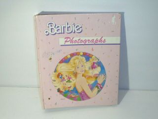 Vintage 1989 Mattel Barbie Licensed Photo Album 2 Ring Binder Toy Collectible