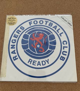 Rangers Football Club Fc Blue Flexi Disc Barcelona Commentary Rare