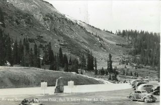 Vtg Antique Summit Of The Berthoud Pass,  At 11,  315 Ft Hqy 40 Colorado Post Card