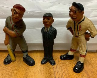 Suttle And.  Rittgers 1941 " Extremely Rare " Vintage Cond 3 Baseball Figures Set