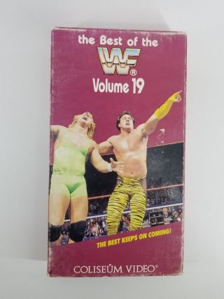 Best Of The Wwf Volume 19 Coliseum Video Vhs 1989 Rare Wwe Tape Vtg Tv Show