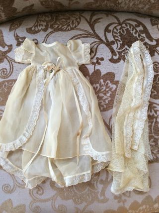 Vintage Tagged Terri Lee Wedding Or Christening Gown