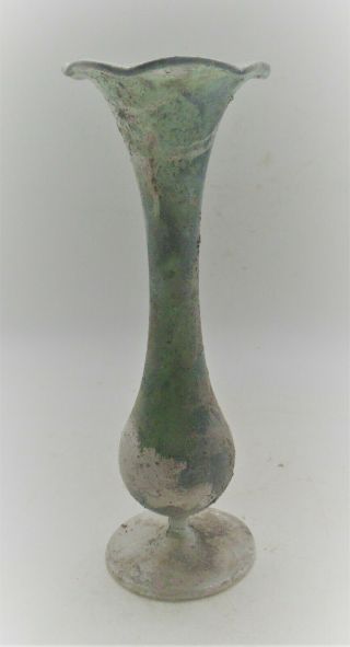 Museum Quality Ancient Roman Glass Iridescent Vessel 200 - 300ad