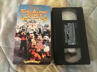 Disneys Sing Along Songs Volume Seven 7 Disneyland Fun Vhs Rare