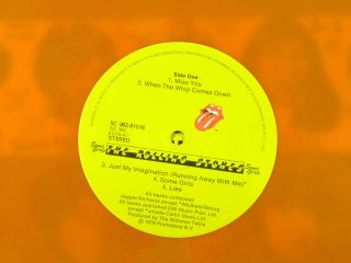 ROLLING STONES - SOME GIRLS - RARE ORANGE COLORED VINYL LP - EMI HOLLAND 1978 3
