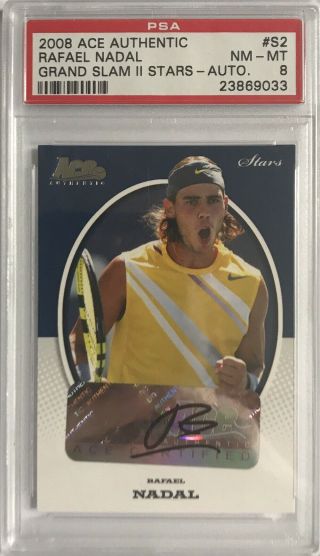 Rafael Nadal Rookie Autograph 2008 Ace Authentic Tennis Signed Psa Rare Ebay 1/1