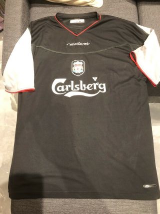Liverpool Away Football Shirt 3rd Strip 2002 - 2003 Season Size 42/44 Rare
