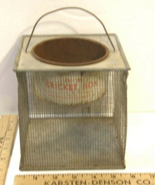 Vintage Fishing Kleer - Vue Cricket Bait Box Cage Southern Mfg Co Duluth Georgia