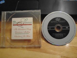 Rare Promo Donna Summer Cd Christmas Spirit Sampler Medley 3trax Pop Disco Soul