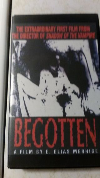Begotten Vhs Horror E.  Elias Merhige Shadow Of The Vampire Rare Convention Tape