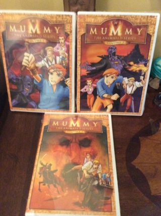 The Mummy The Animated Series Vol.  1,  2 & 3 Dvd Rare