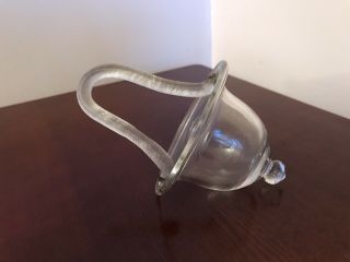 Rare Antique Barley Twisted Glass Domed Smoke Catcher?
