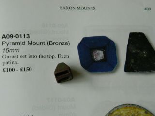 Anglo Saxon / Viking Bronze Pyramid Mount Sword Dagger Metal Detecting Detector