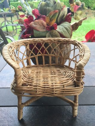 Barbie Wicker Furniture Couch Loveseat Chair Vintage 1970 