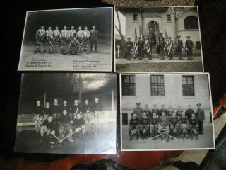Vintage Usa Army Hockey Team Photos Tientsin China Pre Ww Ii 1937 Champs Rare