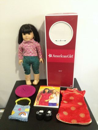 American Girl Doll Ivy Ling Retired With Book Rare