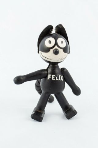 Rare 1920s Felix The Cat 4 " Wooden Doll