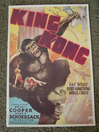 King Kong (1933) Vintage Poster Ca.  1970 