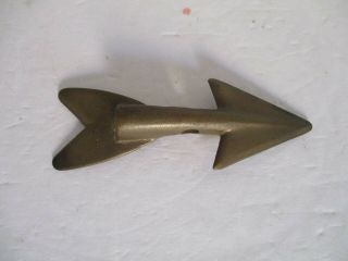 Brass / Bronze Harpoon Dart Tip Point For Big Fish / Nautical Theme Paperweight