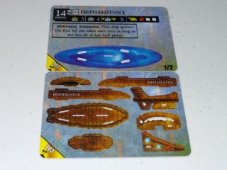 Pirates Csg Hephaestus 003 Submarine Mysterious Islands Rare Wizkids Pocketmodel