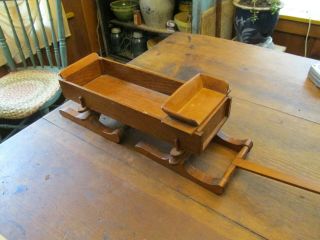 ANTIQUE VINTAGE WOODEN SLAY WAGON GREAT FOR CHRISTMAS DECORATING 2