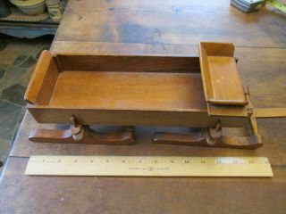 ANTIQUE VINTAGE WOODEN SLAY WAGON GREAT FOR CHRISTMAS DECORATING 3