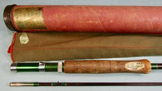 South Bend 3290 Glass Fly Rod C.  1951,  Successor To 290 Bamboo,  Ex W/ Bag & Tube