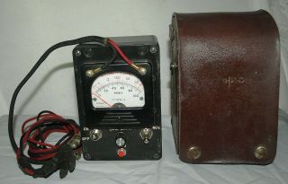 Vintage Simpson Triplett Ck - 8455 L2 Line Loop Tester Meter With Case And Leads