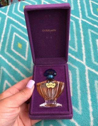 Vtg 1980s Guerlain Shalimar Parfum Perfume 0.  50 Oz 15ml 1/6.  Rare••