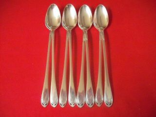 (8) 1847 Rogers Silverplate Beverage Spoons,  1936 Lovelace 20
