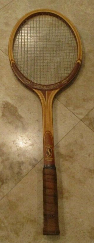 Rare Vintage Spalding Natural Tennis Racquet - Specialist Frame -