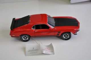 Franklin 1969 Mustang Boss 302 1:24 Rare Le 660/2500 B11a631