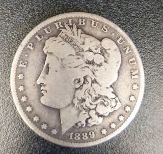 S$1 - Rare Date - 1889 - O Morgan Silver Dollar - Tough To Find