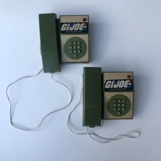 1982 Gi Joe Intercom Phones Rare Vintage 1980 