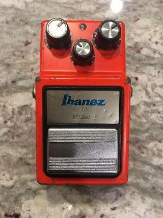 Ibanez Pt9 Analog Phaser Rare Vintage Guitar Effect Pedal For Parts/repair