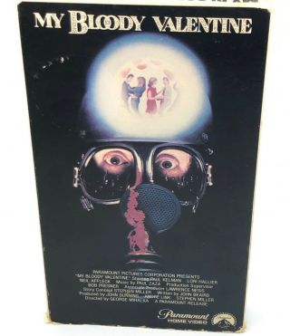 My Bloody Valentine Rare & Oop Horror Movie Paramount Home Video Vhs