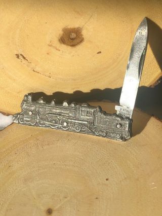 Antique Vintage D Peres Solingen,  Germany Silver Train Shaped Pocket Knife