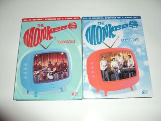 THE MONKEES SEASON 1 AND 2 11 DVD COMPLETE SET RHINO RELEASE RARE OOP 1 - OWNER 2
