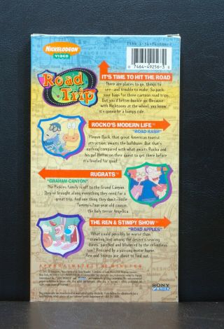 Nickelodeon Video Road Trip VHS Ren & Stimpy Rugrats Rockos Modern Life EXT RARE 2