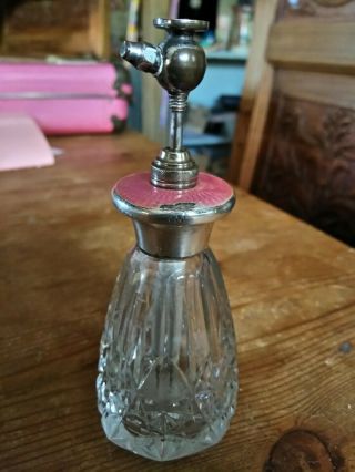 Vintage Silver & Guilloche Perfume Atomiser