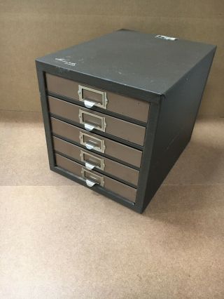 Rare Vintage Kennedy 5 - D 5 - Drawer Machinist Tool Box Cabinet Parts Bin