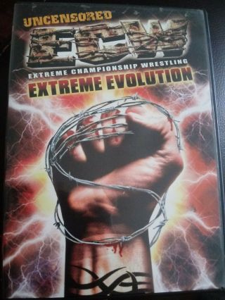 Ecw Extreme Evolution (dvd,  2000) Authentic Us Release Rare Out Of Print Rvd Taz